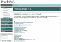 Рис.4. Индекс сайта PeopleSoft